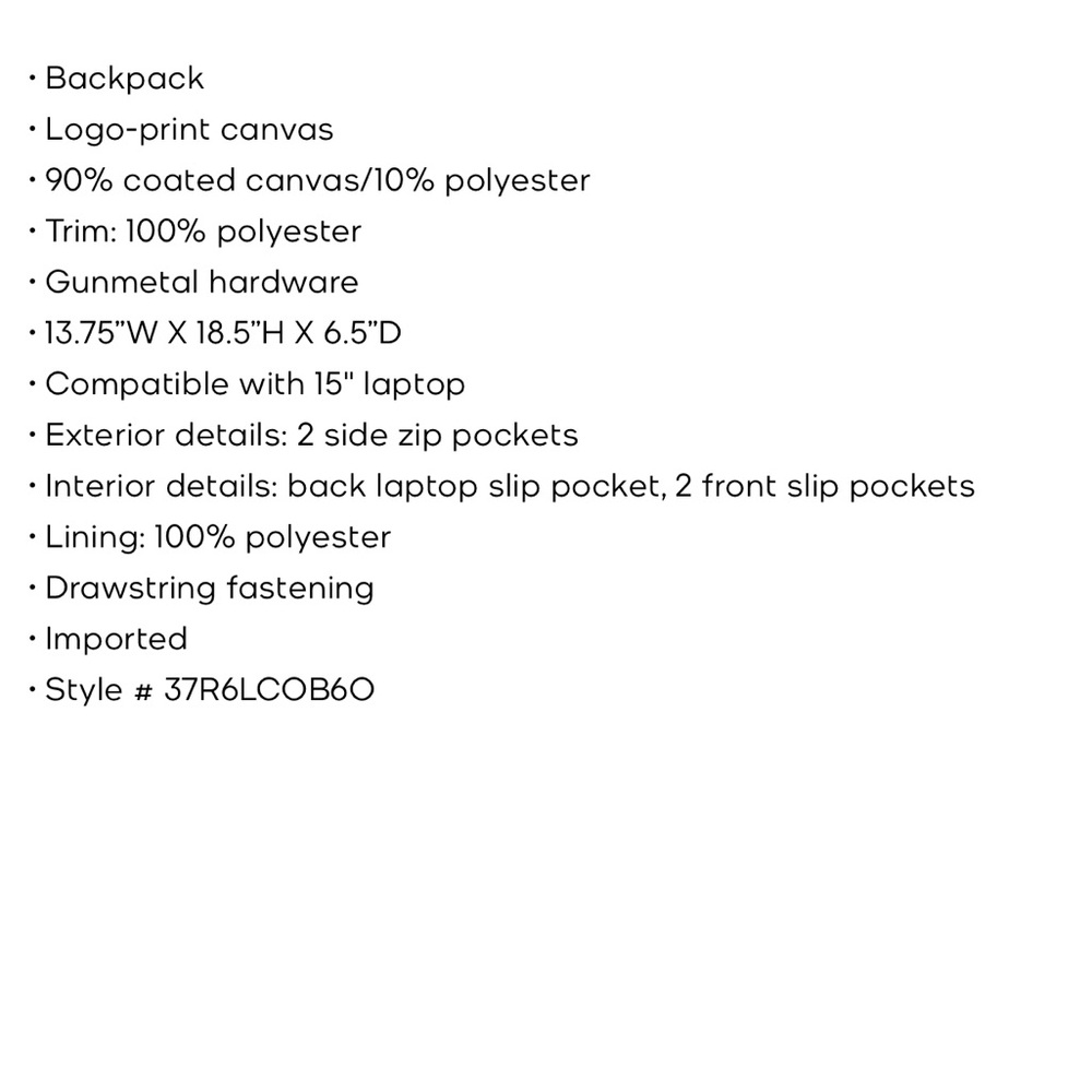 Men's Michael Kors dome Backpack cooper logo brown / green NWT - Picture 5 of 16